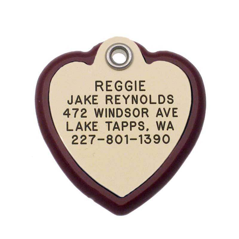 Heart Frame Tag, - Lucky Pet